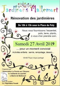 Jardinons Mallemort affiche 2019